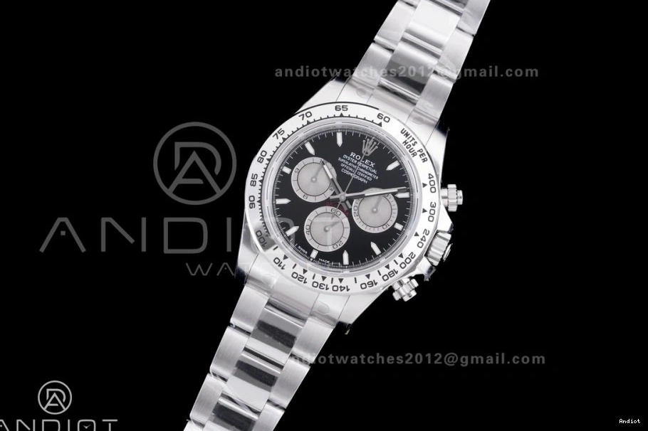 Silver VSF Black Edition 1:1 Weight Oyster 126509 Bracelet Daytona Dial On Gain DD4131 Sub-dial V3 Best 1129